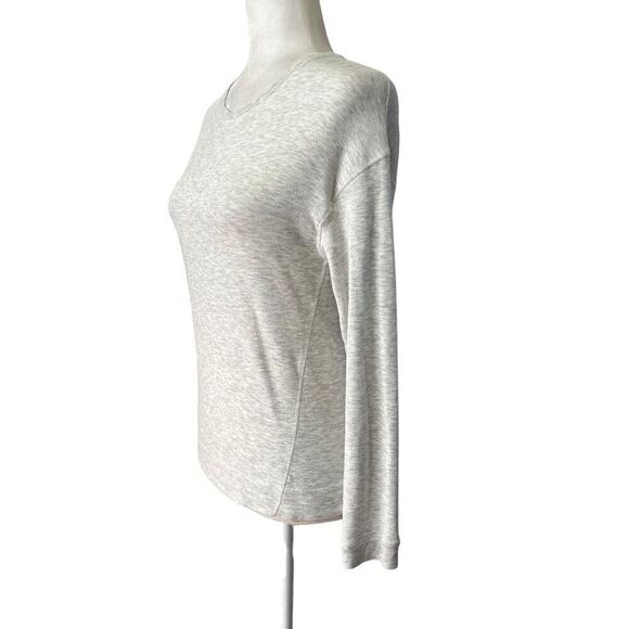 Reiss Long-Sleeve Top Gray Crew Neck Size XSmall Soft Viscose blend - Picture 6 of 11